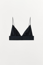 АТЛАСНЫЙ БРАЛЕТТ С ТРЕУГОЛЬНЫМИ ЧАШКАМИ — ZARA