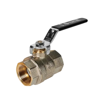 Кран шаровой полнопроходной STOUT - 1" (ВР/ВР, PN40, Tmax 150°C, ручка-рычаг черная)