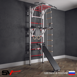 Шведская стенка Sv Sport (Турник рукоход/Брусья/Скамья/Канат/Кольца/Лестница)
