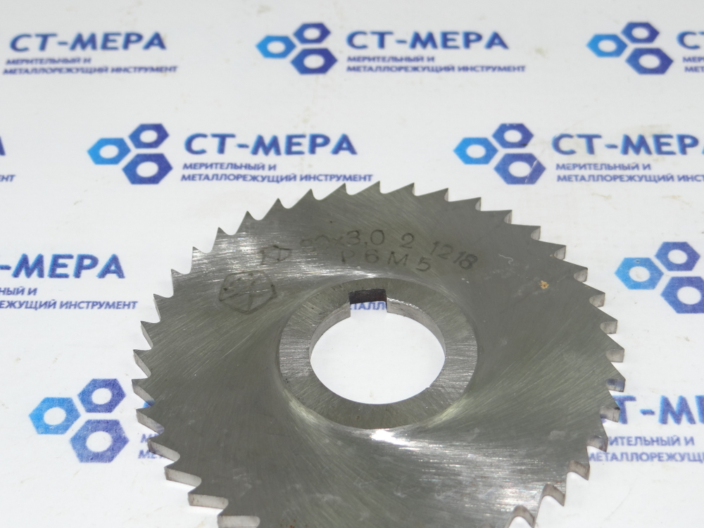 Фреза отрезная по металлу 80х3х22мм. z=40 Р6М5 с фаской с ш/п