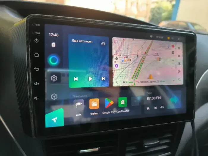 Магнитола для Subaru Forester 3 (SH) 2008-2013, Impreza (GH, GE) - Kuberg QLed, Android 14, TS105, Быстрейшая, CarPlay, SIM-слот