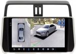 Магнитола для Toyota Land Cruiser Prado 150 2017-2023 - FarCar BX1053M-360 монитор 10.36" 2K QLED на Android 13, Быстрая, CarPlay, 4G SIM-слот, 4 камеры в комплекте
