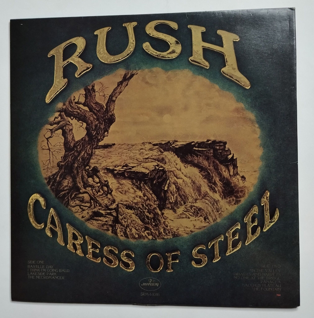 Винтажная виниловая пластинка LP Rush Caress Of Steel (USA 1975)