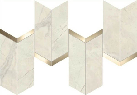 Мозаика Marvel X Calacatta Perla Mosaico Chevron LAPPato