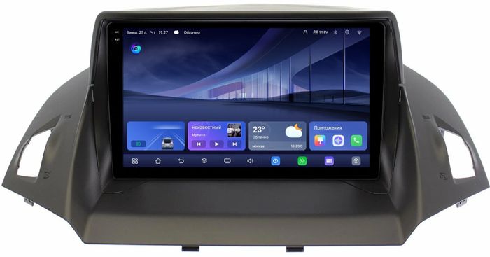 Магнитола для Ford Kuga 2 2013-2019 - Kuberg QLed+2K, Android 14, TS105, Быстрейшая, CarPlay, SIM-слот