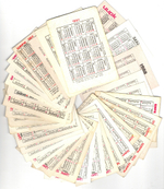 Календарики карманные 35 штук. Цирк, животные 1975 - 1990 гг.