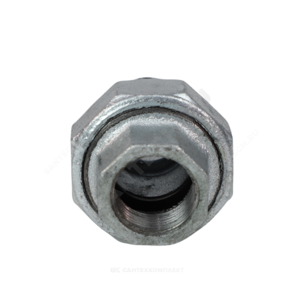 Соединитель прямой американка чугун оц Ду 20 (3/4") ВР/НР Fittex PLUS