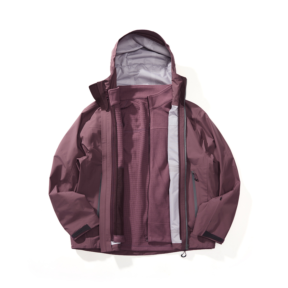 Куртка Nothomme Monterest 3-in-1 Water Resistant бордовый
