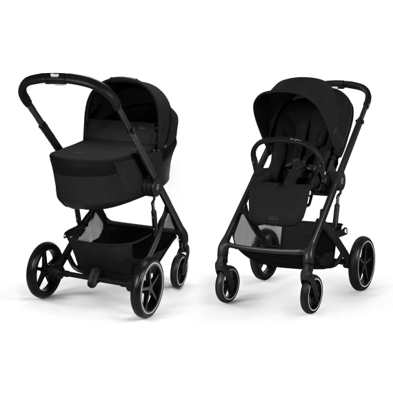Детская коляска Cybex Balios S Lux BLK 2 в 1 Moon Black