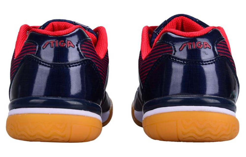 Stiga Slip Resistant Abrasion Resistant Low top Table Tennis Shoes Unisex Blue Red