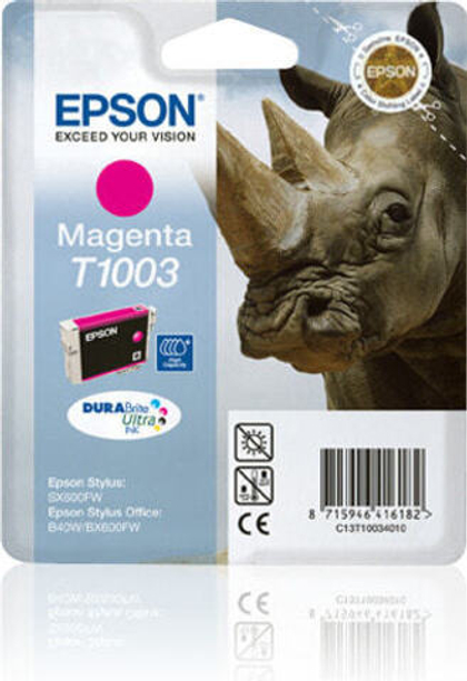 Картридж струйный Подлинный Пурпурный Epson Rhino T1003 1 шт C13T10034020
