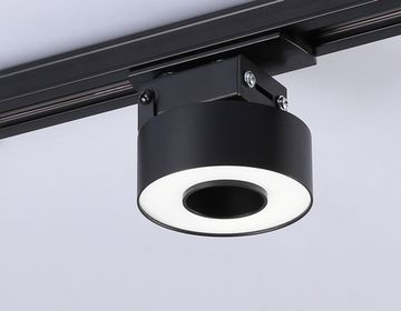 Трековый однофазный светодиодный светильник 10W 4200K 120° GL6863 BK чёрный Track System Ambrella