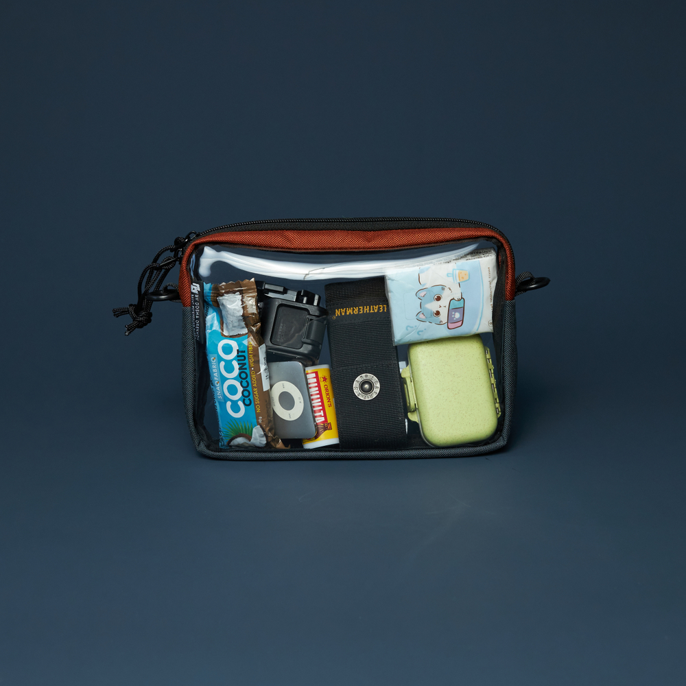 Transparent Case GO box темно-серый/кирпичный/темно-синий