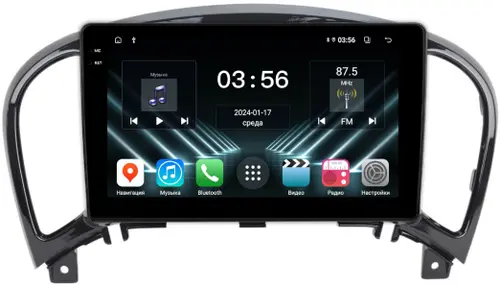 Магнитола для Nissan Juke 1 2014-2019 (поддержка 360) - FarCar S280 монитор 9.5" IPS на Android 13, CarPlay