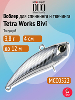 Воблер для рыбалки DUO Tetra Works Bivi, CTA0389 Sakura Shrimp, 40 мм, 3,8 г, тонущий, виб