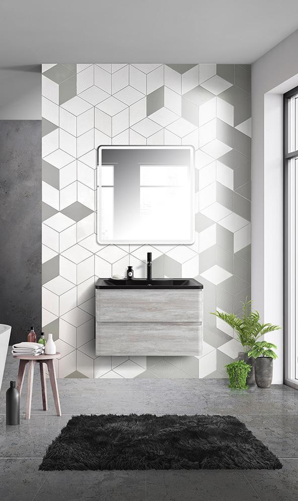 Тумба подвесная под раковину BelBagno ALBANO-800-2C-SO-RVB