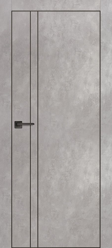 Дверь PX-20 черная кромка с 4-х ст. / Цвет Серый бетон / Двери PROFILO PORTE Дверь PX-20 черная кромка с 4-х ст. / Цвет Серый бетон / Двери PROFILO PORTE