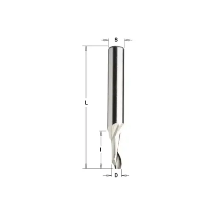 Фреза спиральная по алюминию HSS+Co Z1 S=8 D=3x12x60 RH CMT 188.030.51