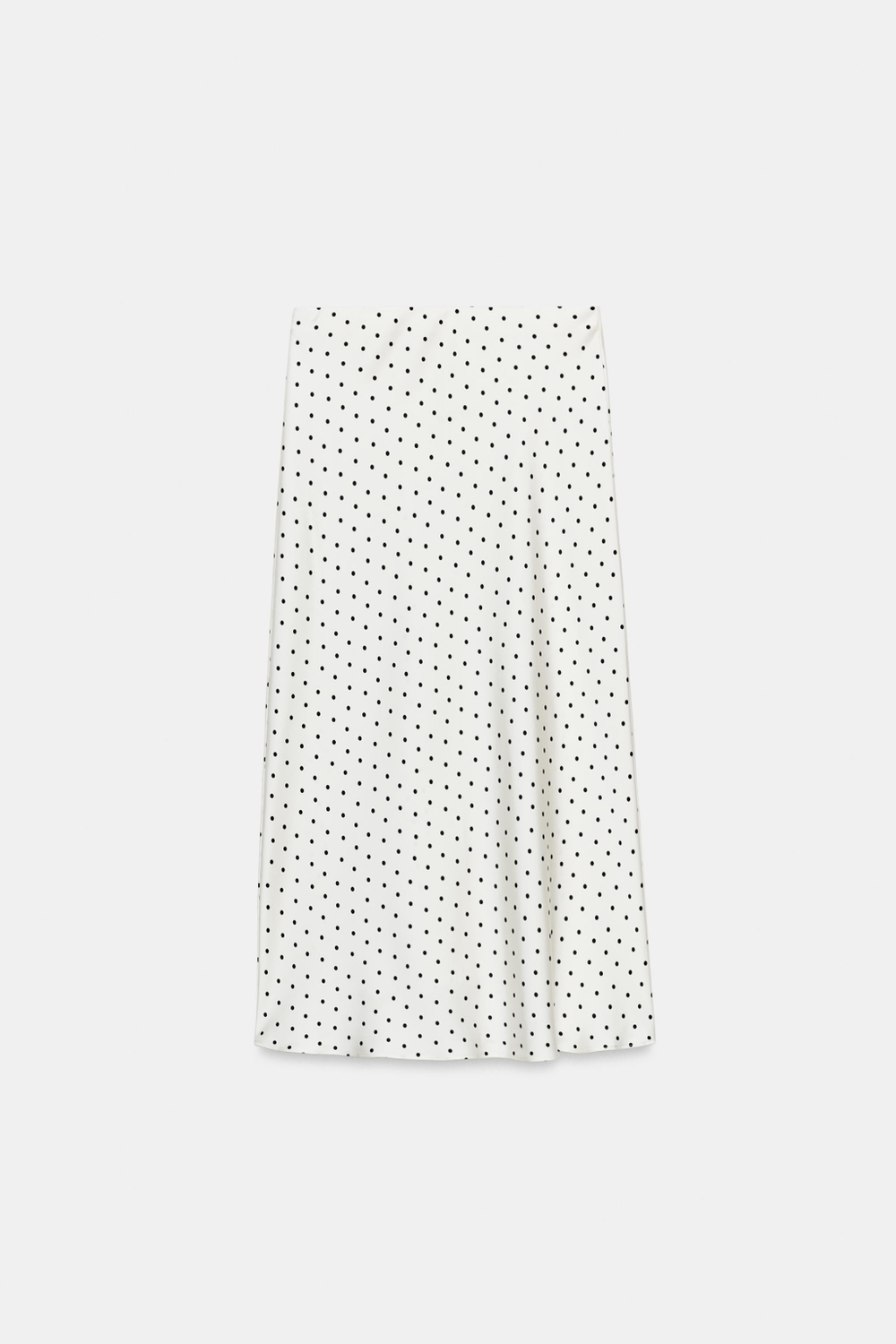 АТЛАСНАЯ ЮБКА МИДИ В ГОРОШЕК — ZARA