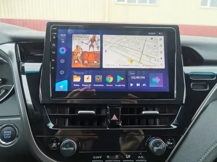 Магнитола для Toyota Camry 70 (75) 2021-2023 - AK474R10-MTK-LTE Android 10, 4G SIM-слот