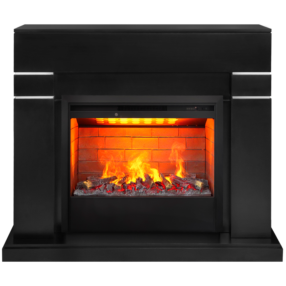 Каминокомплект Real Flame Lindelse 26 BLM с очагом 3D Helios 26