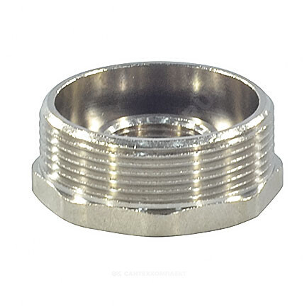 Футорка латунь никель Ду 32х20 (1 1/4"х3/4") НР/ВР SantechSystems