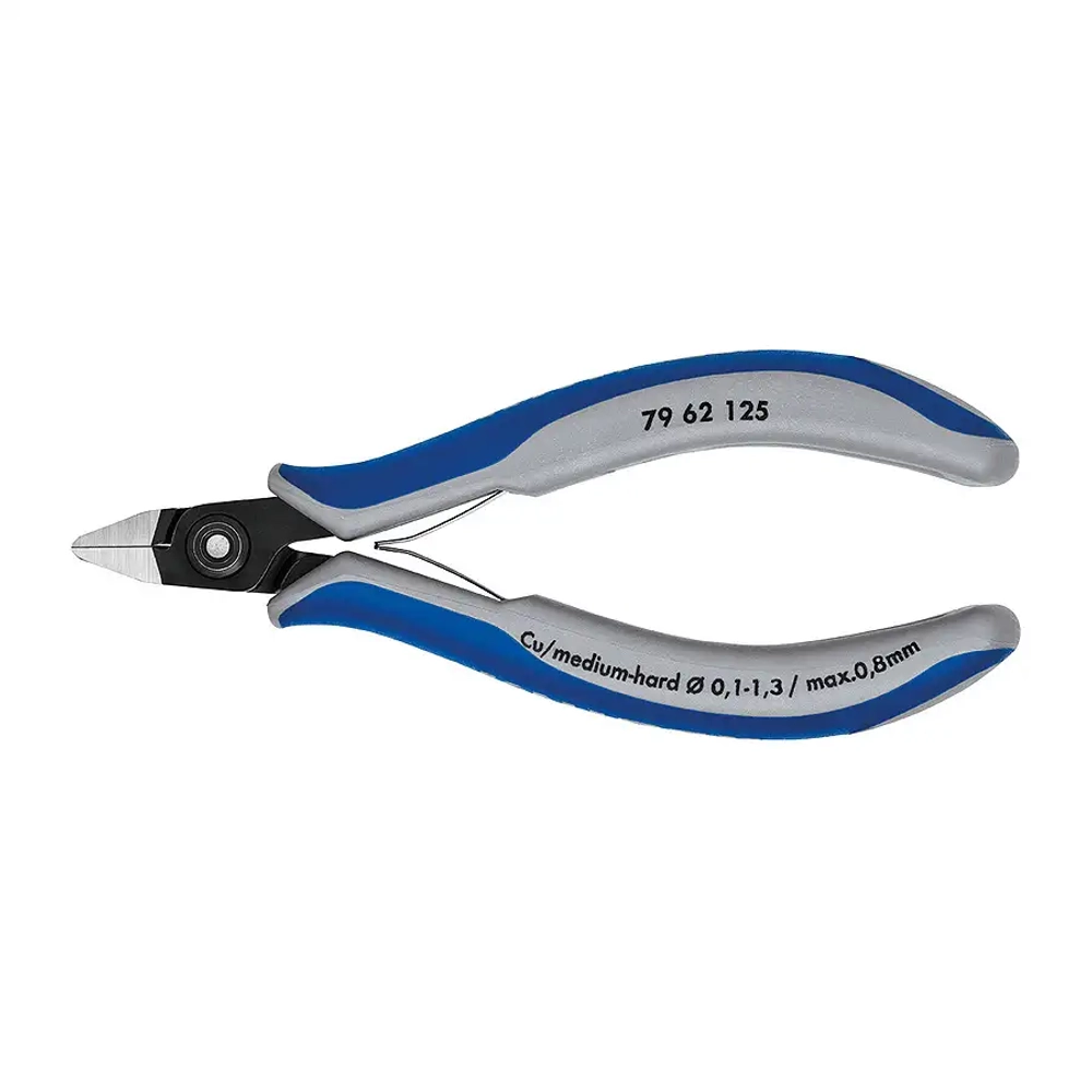 Прецизионные кусачки боковые для электроники чернёные 125 мм Knipex 79 62 125