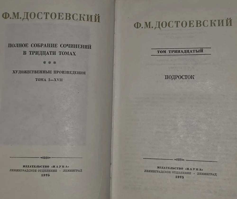 Ф. М. Достоевский. Полное собрание сочинений в 30 томах: Том 13