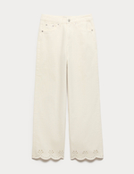 Брюки с высокой талией и широкими штанинами T57003933 - Marks & Spencer