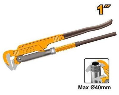 Ключ трубный рычажный 1"х40мм тип 90° SUPER INGCO HPW04011