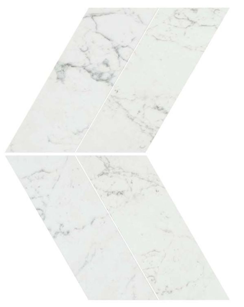 Мозаика Керамогранит Marvel Stone Carrara Pure Chevron LAPPato Мозаика Керамогранит Marvel Stone Carrara Pure Chevron LAPPato