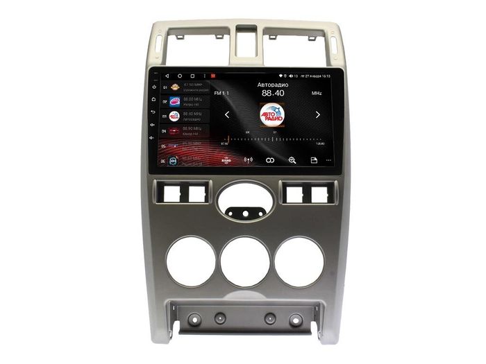 Магнитола для Lada Priora 2007-2013 (рамка серебро) - Vaycar VA33-3112-1 на Android 13, 4G SIM-слот