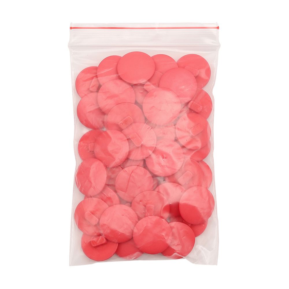 Пуговицы на ножке 28L=18 мм, пластик (Coral (коралловый)), NE68, 48 шт