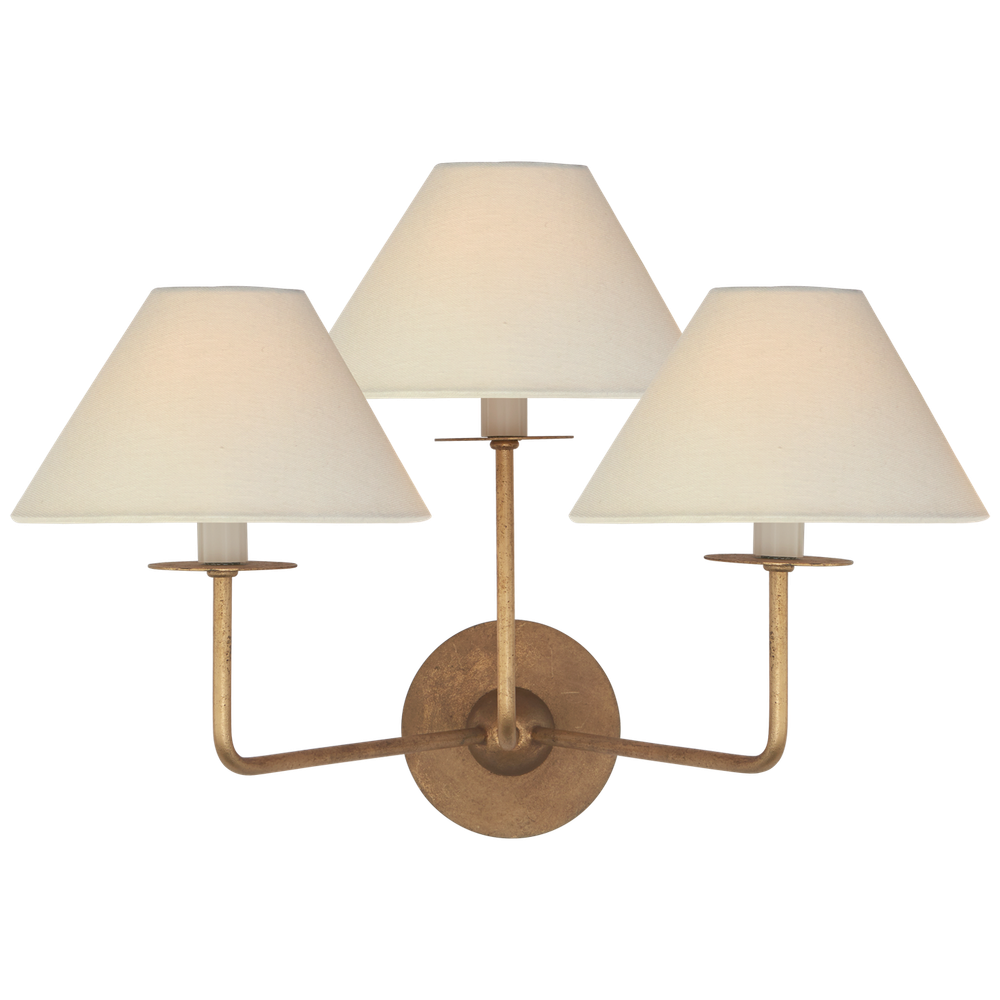 Настенный светильник Visual Comfort Kelley Medium Triple Sconce