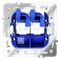 Розетка компьютерная двойная RJ45+RJ45 кат.6 Voltum S70 Белый матовый VLS060202