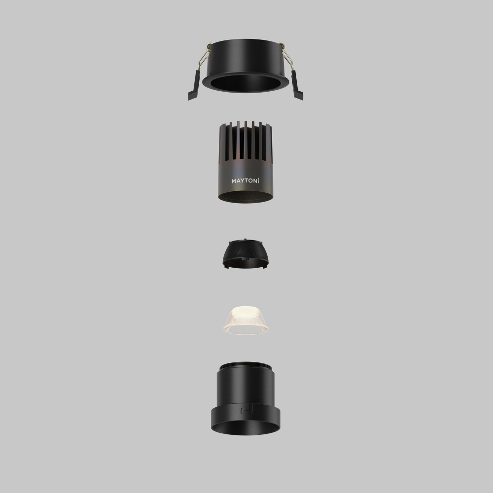Встраиваемый светодиодный светильник Maytoni Dip DL116-10W-3K-B