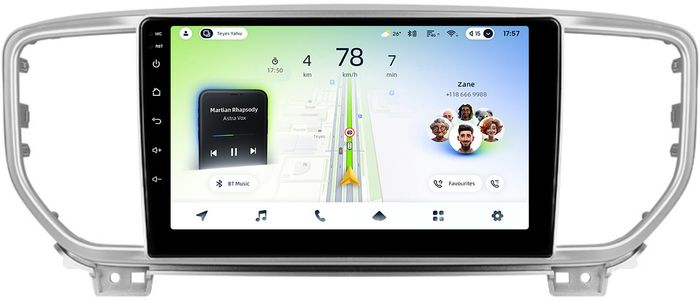 Магнитола для KIA Sportage 4 2018-2022 (штатная КЗВ) - Teyes CC4L монитор 9" IPS, Android 14, Быстрая, Snapdragon 662, CarPlay, 4G SIM-слот