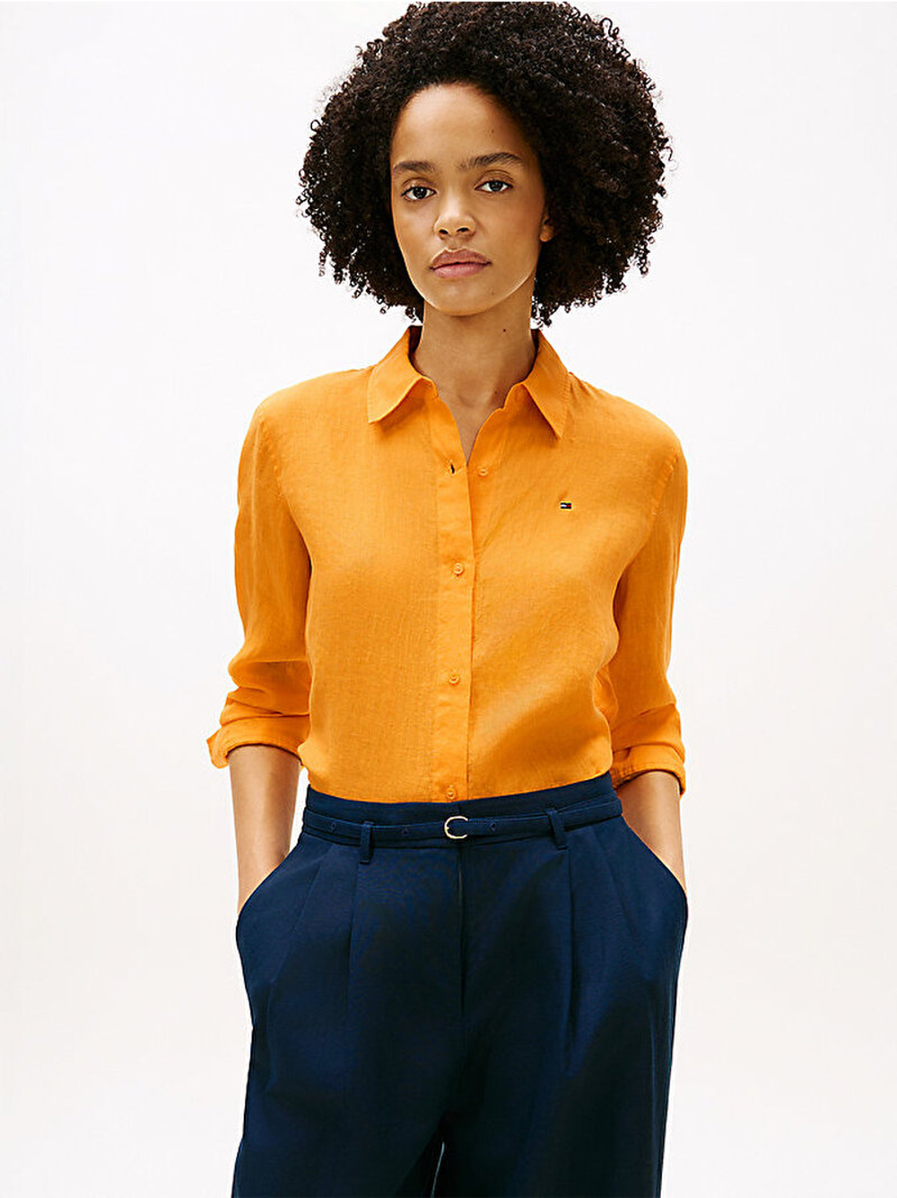 Женская рубашка Essential Linen Relaxed - TOMMY HILFIGER