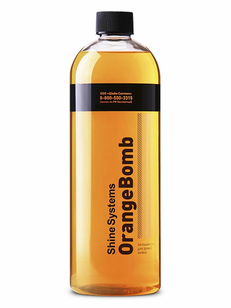 Shine Systems - OrangeBomb Shampoo – автошампунь для ручной мойки, 750 мл SS771