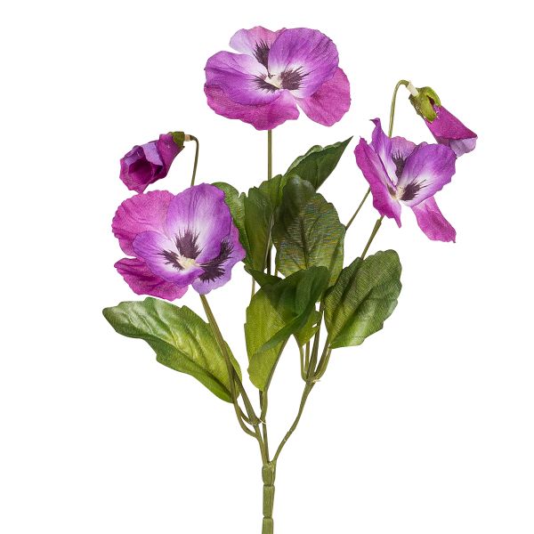 Букет декоративный Fiebiger Floristik: Анютины глазки l=24 см, 204139-700