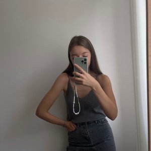 Green phone strap