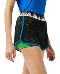 Женские Шорты теннисные Lacoste Tennis Shorts With Built-In Undershorts - черный