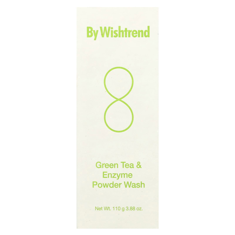 By Wishtrend, Пудра с зеленым чаем и ферментами, 110 г (3,88 унции)