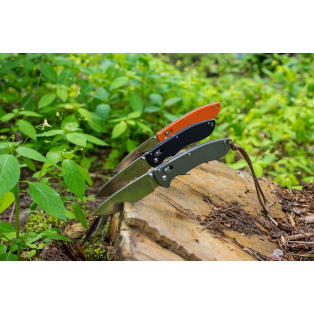 Нож Ganzo G740 (черный, оранжевый, зеленый)