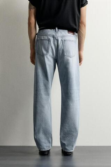 ZARA ДЖИНСЫ STRAIGHT LEG, СИНИЙ