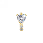 Серьга Helix Heart Gold