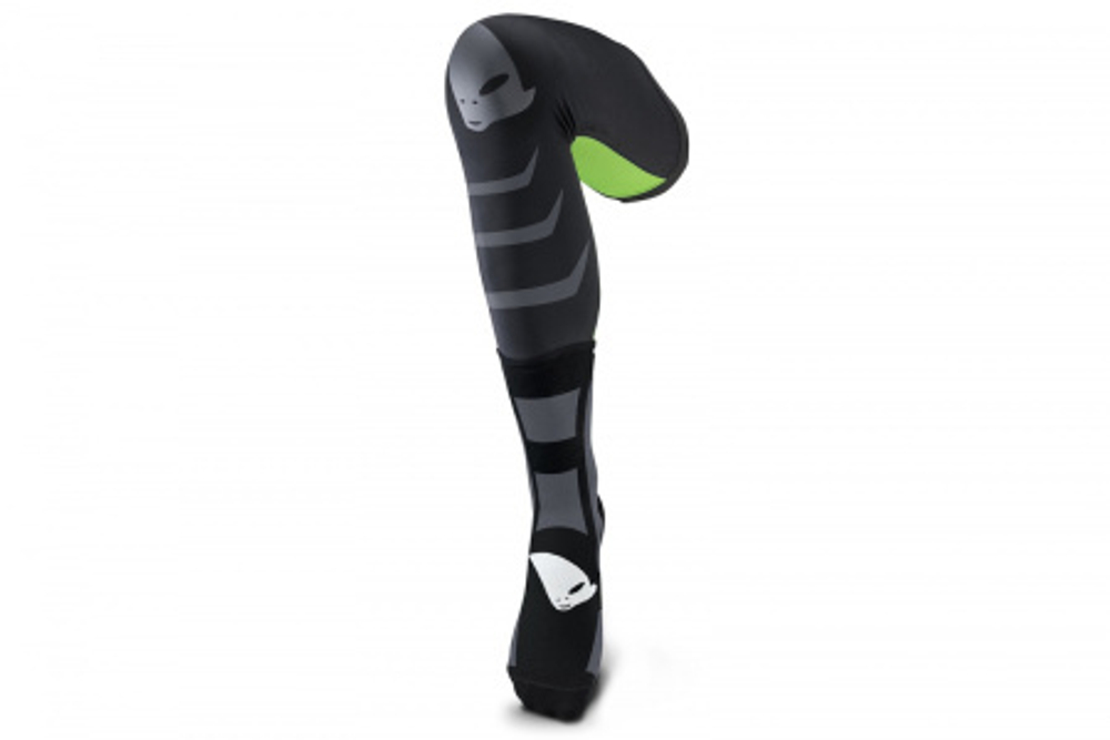 Чулки-носки UFO LONG SOCKS Black/Green