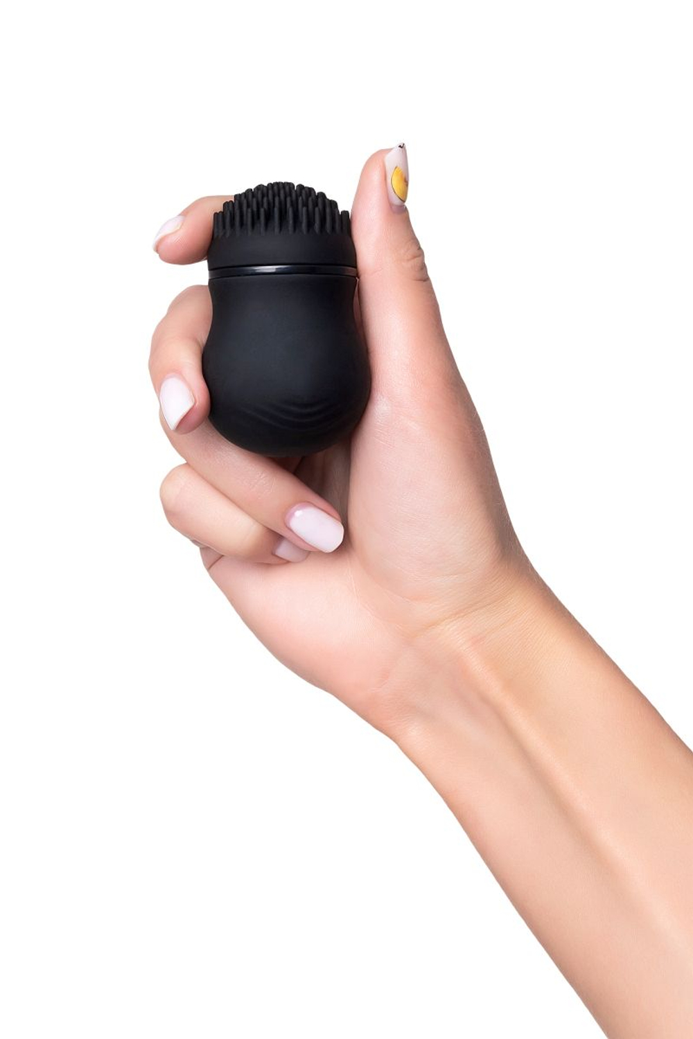 Черный стимулятор клитора PPP CURU-CURU BRUSH ROTER (Цвет: черный)