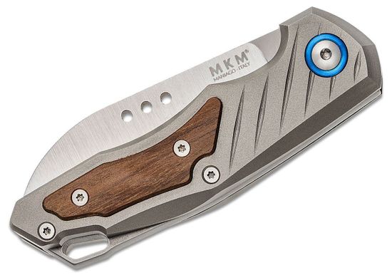 Складной нож MKM "ROOT" MKM/RT ST c клинком из стали Böhler M390 Microclean®, рукоять титан / дерево (Santos)
