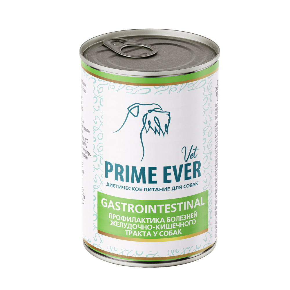 Prime Ever VET Gastrointestinal влажный корм для нормализации работы ЖКТ диета для собак  0,34 кг